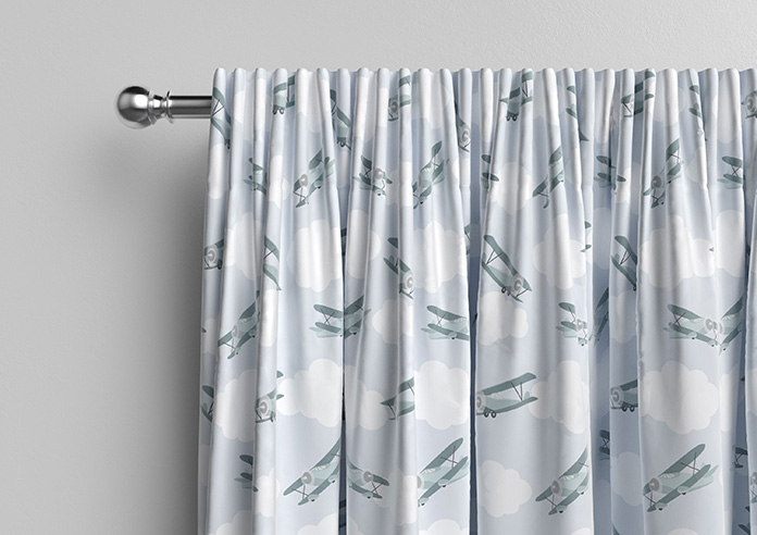 Flying Ace, Green - Made to Measure Curtains - Image 10